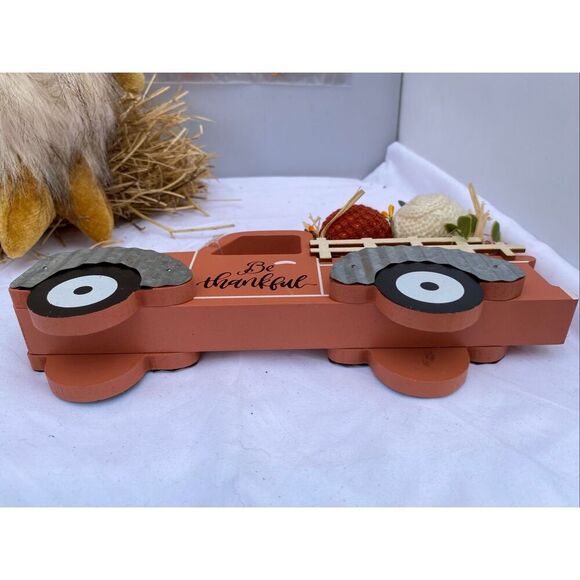 🍁 Fall Harvest Décor 3 Piece Bundle Gnome Plush LED, Be Thankful Truck & Leaf W - Picture 9 of 10